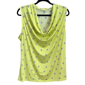 Worthington Cowl-Neck Sleeveless Knit Tank Top  XL